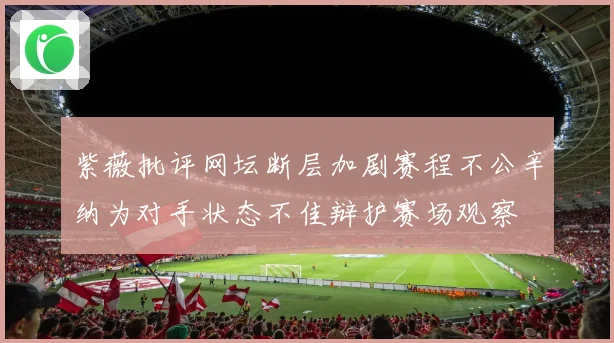 紫薇批评网坛断层加剧赛程不公辛纳为对手状态不佳辩护赛场观察