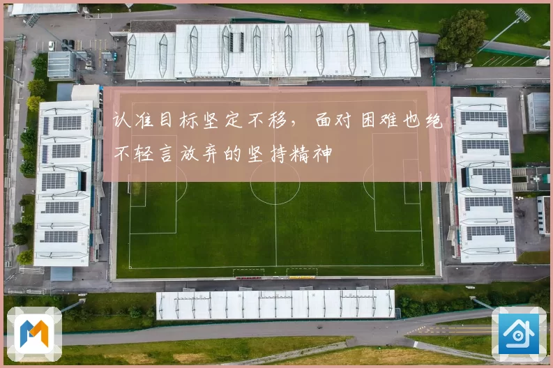 认准目标坚定不移，面对困难也绝不轻言放弃的坚持精神